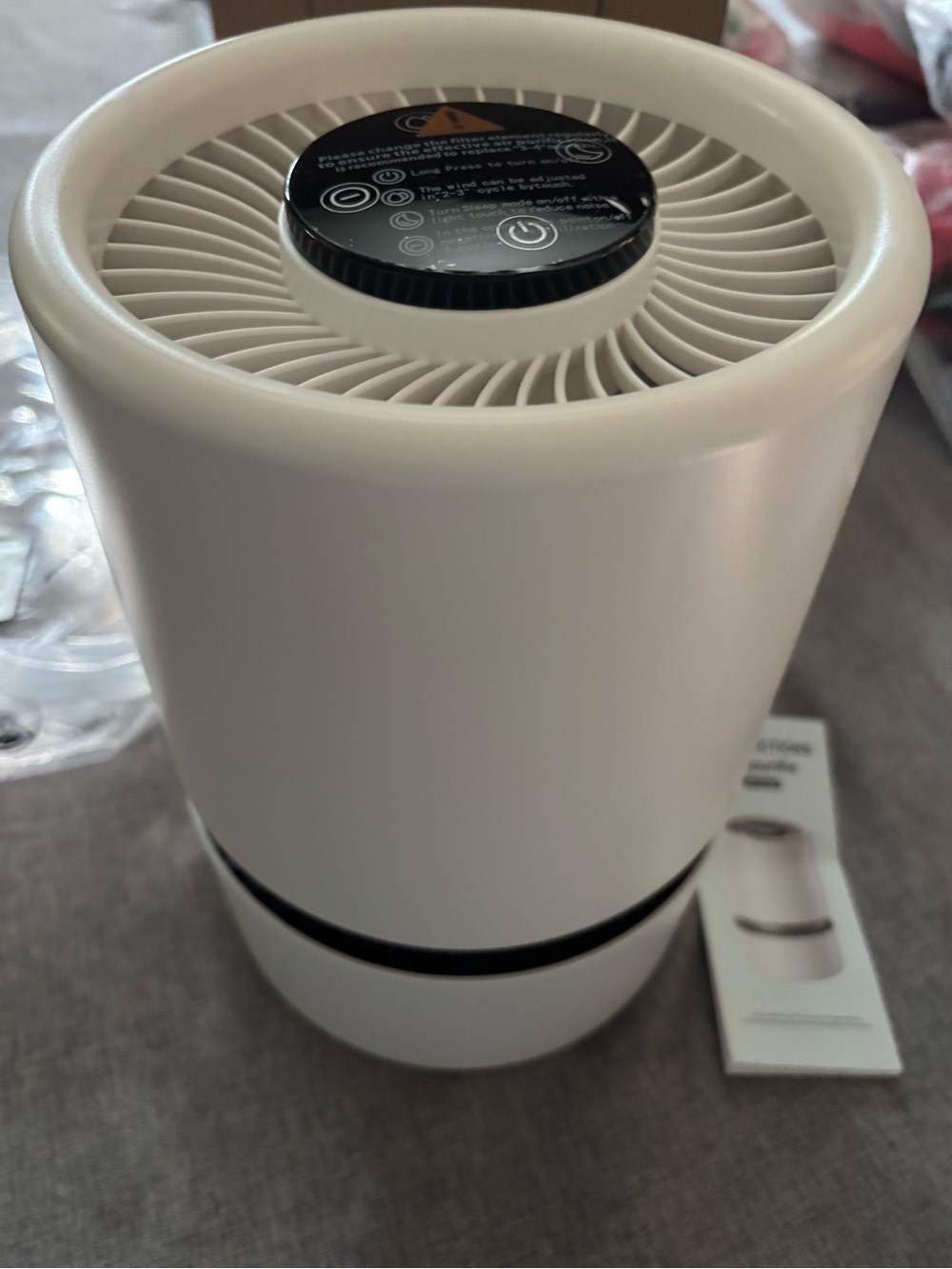 Compact Air Purifier White Color
Size shown in Picture